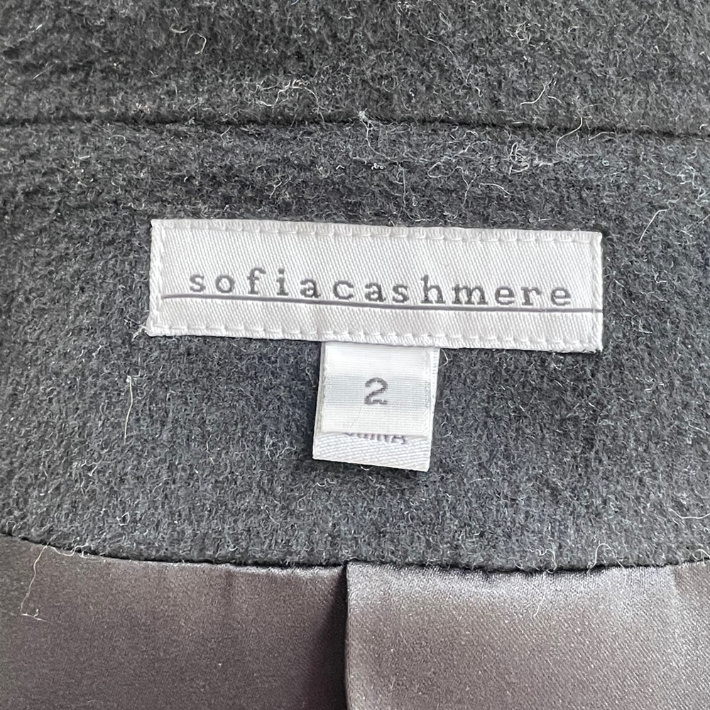 Sophia Cashmere Fox Fur Coat 2 - Picture 6 of 9